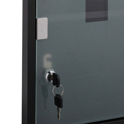 Medicine cabinet with glass door