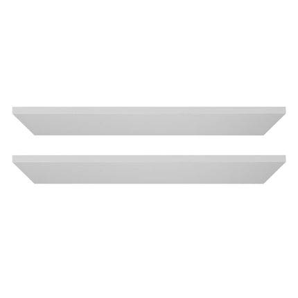 Melamine Shelf Boards, 2-Pack, White 23 x 14 x 0.6 in