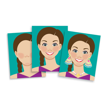 Blok naklejek Melissa & Doug Make-A-Face Fashion Faces