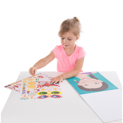 Blok naklejek Melissa & Doug Make-A-Face Fashion Faces