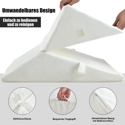Memory Foam Wedge Pillow – 7-in-1 Ergonomic Support