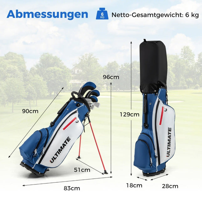 Complete 9-delige golfclubset voor heren met golftas