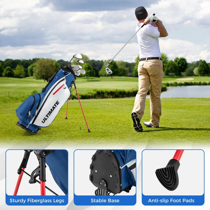 Men's Complete 9-Piece Golf Club Set with Bag