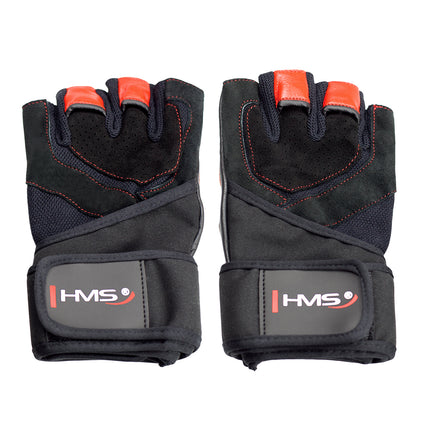 Men's Fitness Gloves, Size S, Black/Red