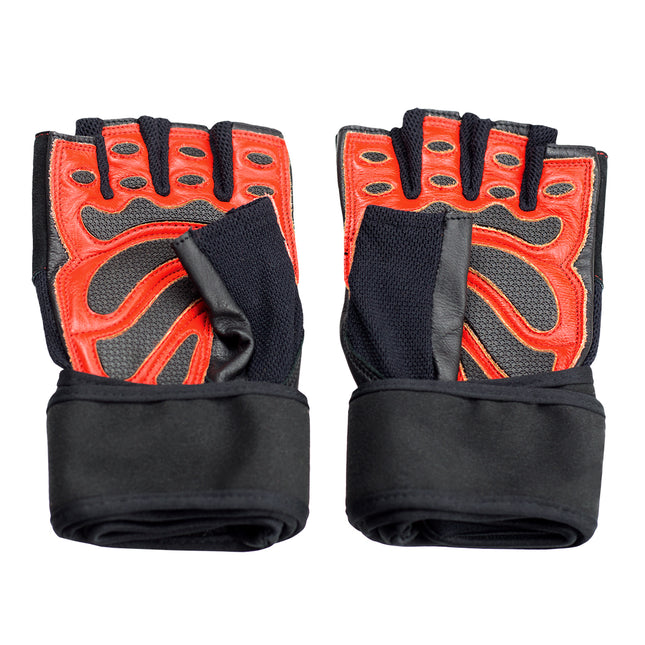 Men's Fitness Gloves, Size S, Black/Red