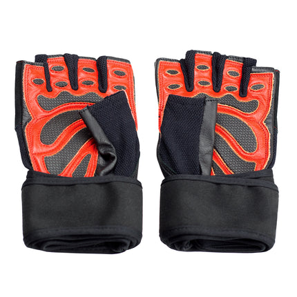 Men's XL Fitness Gloves, Black-Red