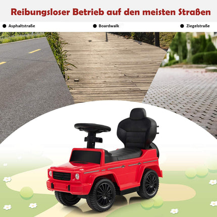 Mercedes Benz Kids Ride-On Car with Sun Canopy, Red