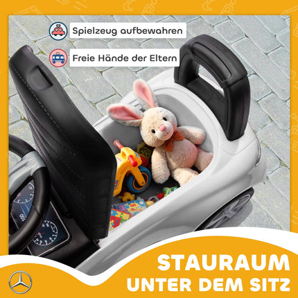 Mercedes-Benz Ride-On Car for Kids 18-36 Months, White
