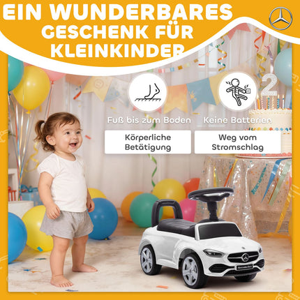 Mercedes-Benz Ride-On Car for Kids 18-36 Months, White