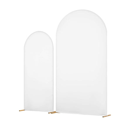 Metal Arch Backdrop Stands Set of 2, Gold, Covers