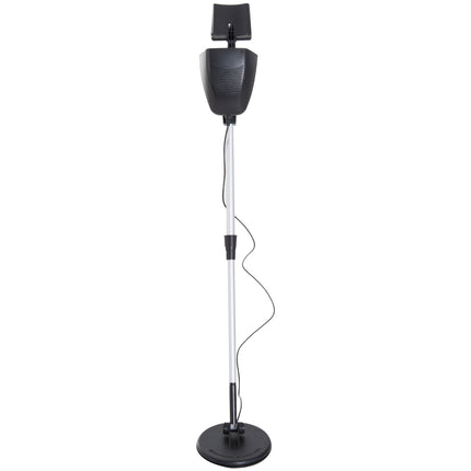 Waterproof metal detector with 16.5 cm coil, adjustable length