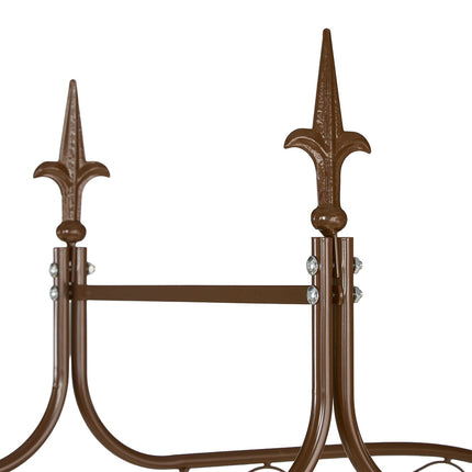 Metal Garden Arbour – Large Plant Arch with Finials