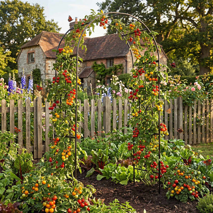 Metal Garden Arch with Arched Top for Climbing Plants