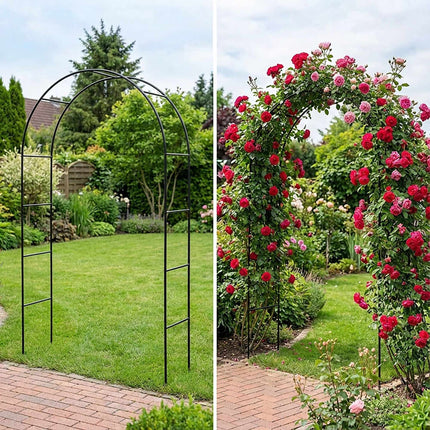 Metal Garden Arch with Stand for Climbing Plants