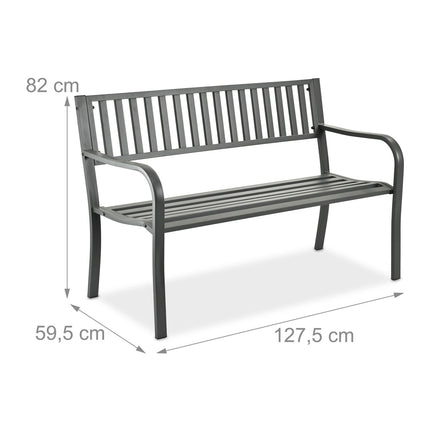Metal Garden Bench – Decorative Outdoor Seating