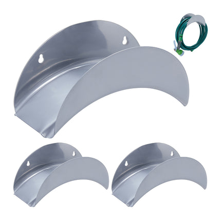 Metal Garden Hose Holders, Set of 3