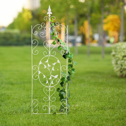 Metal Garden Trellis, Vintage Design, Climbing Plant Support