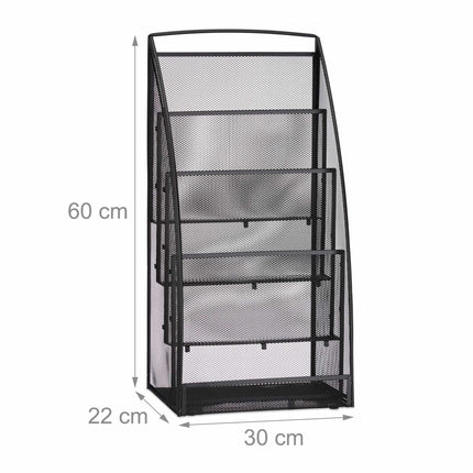 Metal Mesh Magazine Rack