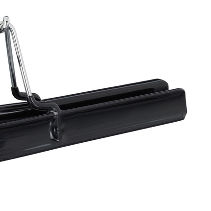 Metal Pants Hangers, Black PVC-Coated Clamp Holders
