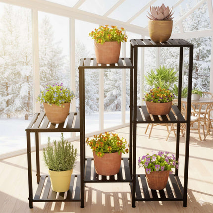 Metal Plant Stand, Multi-Tier, Powder-Coated Steel