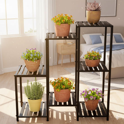 Metal Plant Stand, Multi-Tier, Powder-Coated Steel