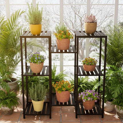 Metal Plant Stand – Powder-Coated Steel, Multi-Tier