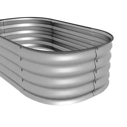 Metal garden bed, open bottom, 105 x 62 x 30 cm