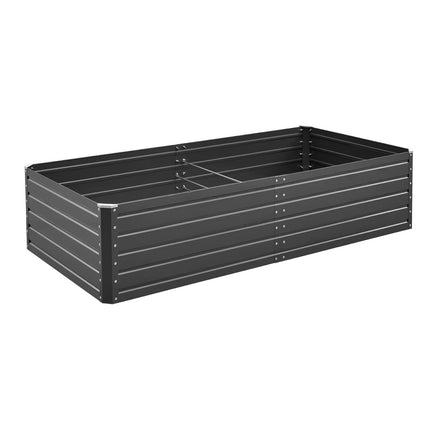 Metal Raised Garden Bed 2 x 1 x 0.5 m, Galvalume