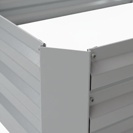 Metal Raised Garden Bed, 57x240x90cm, Galvanised Steel