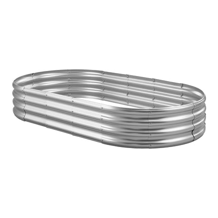 Metal Raised Garden Bed, 6x3x1 ft, Galvanized Open-Bottom