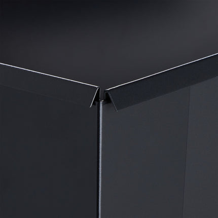 Metal Raised Planter Box in Black