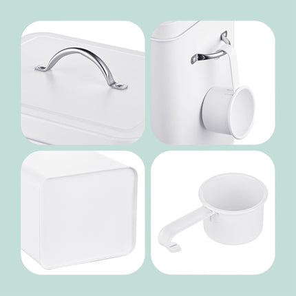 Metal Storage Box with Lid, 6L Capacity