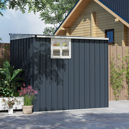 Metal tool shed 2.7 m² - weatherproof with window and lock
