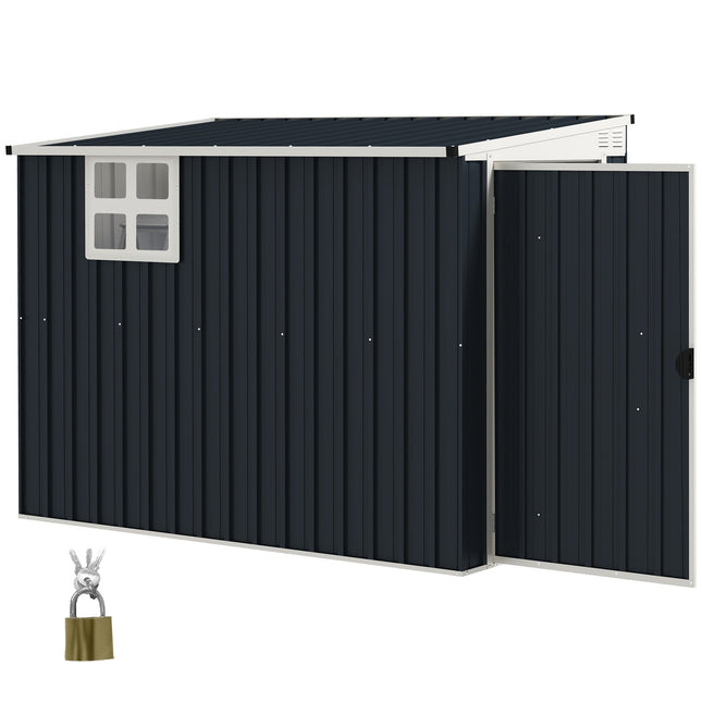 Metal tool shed - 2.7 m², roof, weatherproof