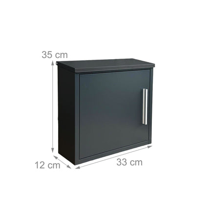 Metal Wall-Mounted Mailbox, Weatherproof, Lockable