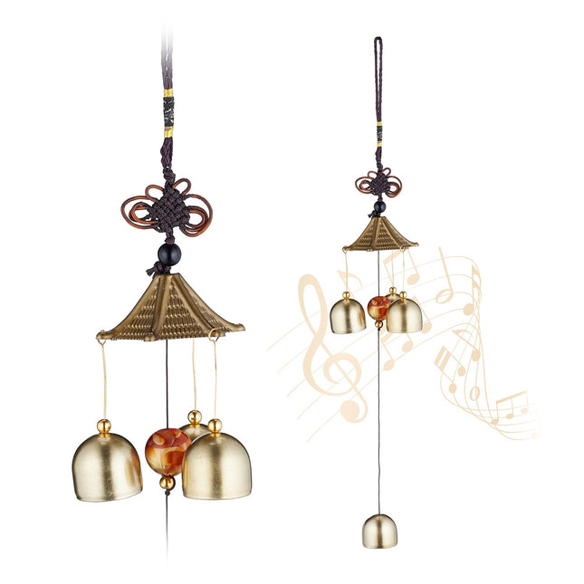 Metal Wind Chimes Set of 2 – Indoor/Outdoor Asian Style