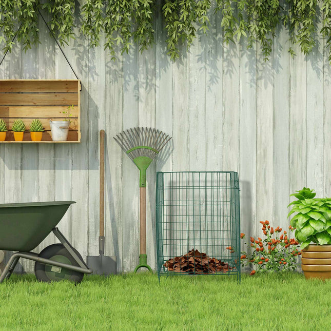 Metal compost with floor grate