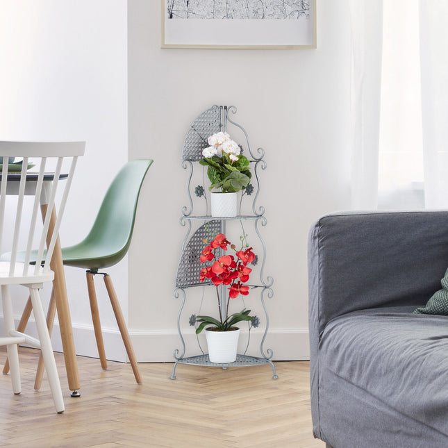 Metal flower stand