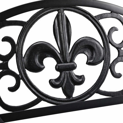 Metal garden chair in antique style