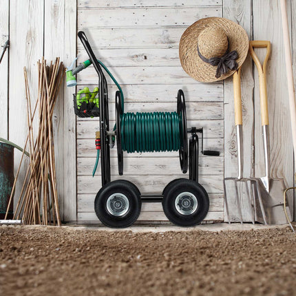Metal hose cart in XL, black