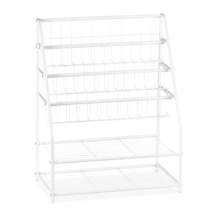 Metal magazine stand