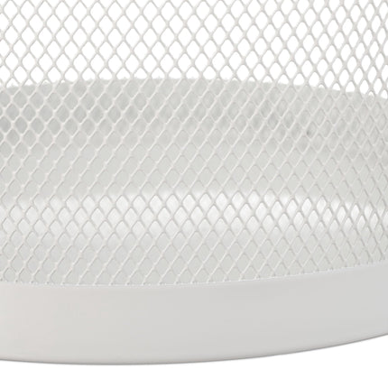 Metal wastebasket