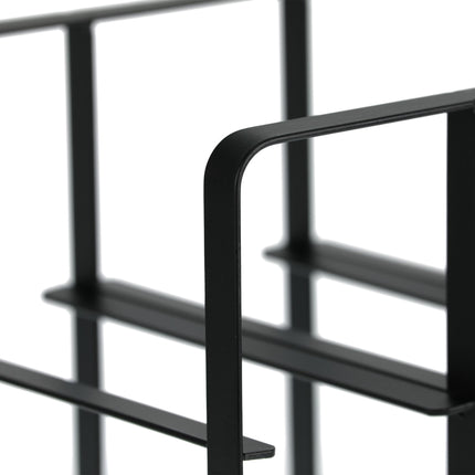 Metal wine rack for 9 bottles