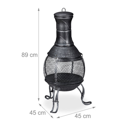 Mexican style outdoor fireplace