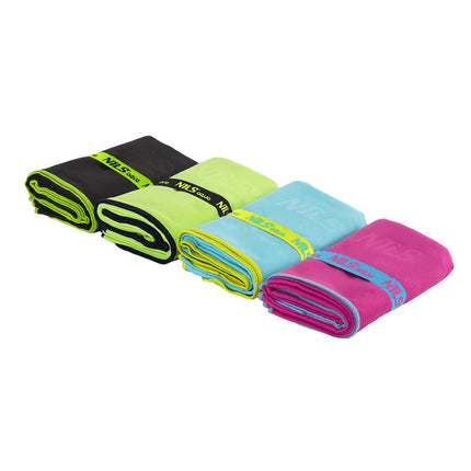 Microfibre Towel 140x70 cm, Black-Green