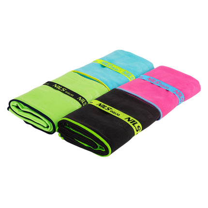 Microfibre Towel 140x70 cm, Blue-Green