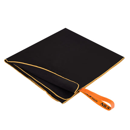 Microfibre Towel 180x100 cm, Black-Orange