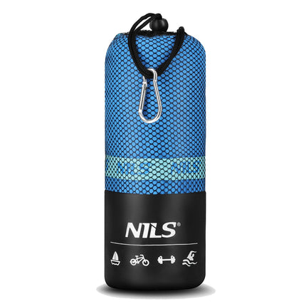 Microfibre Towel 180x100 cm, Dark Blue/Light Blue