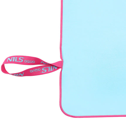 Microfibre Towel 200x90 cm, Blue-Pink