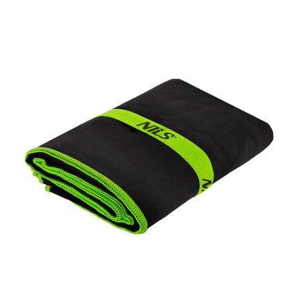 Microfibre Towel, Black, 140x70 cm